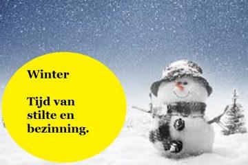 winter, tijd voor bezinning.